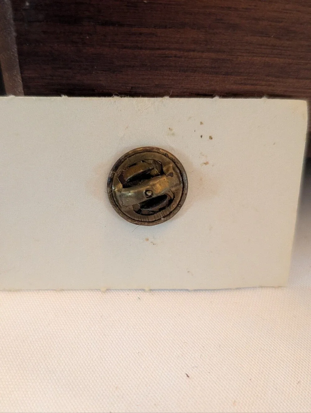 Vintage Shield Pin with American Flag and 